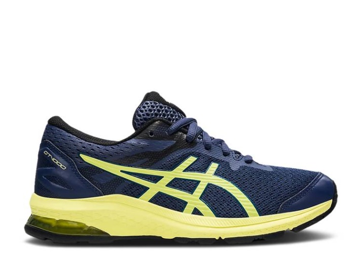 Asics Gt 1000 10 Gs - Azul Tormenta Resplandor Amarillo