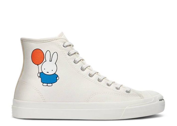 Converse Pop Trading Company X Jack Purcell Pro Alto - Miffy Egret/negro/egret