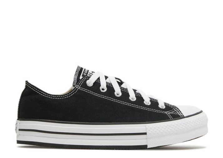 Converse Chuck Taylor All Star Eva Plataforma Baja Gs - Negro