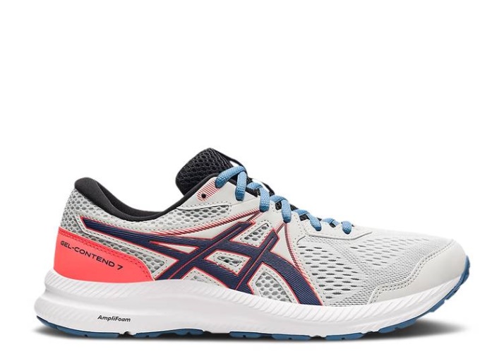 Asics Gel Contend 7 - Gris Glaciar Trueno Azul