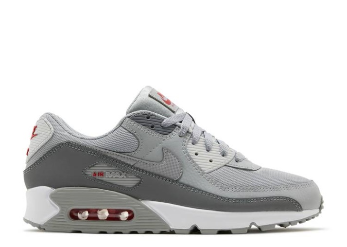 Nike Air Max 90 - Light Smoke Gris Rojo