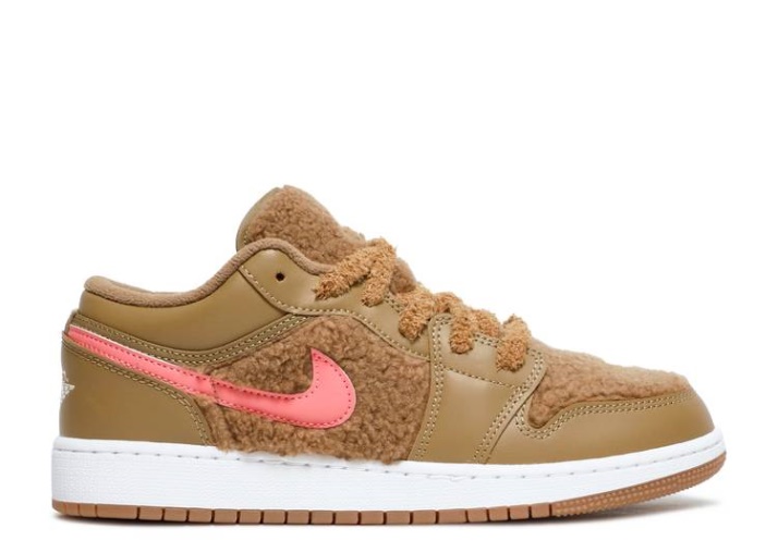 Air Jordan 1 Low Utility Gs - Osito De Peluche