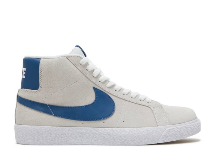 Nike Zoom Blazer Mid Sb - Blanco Azul