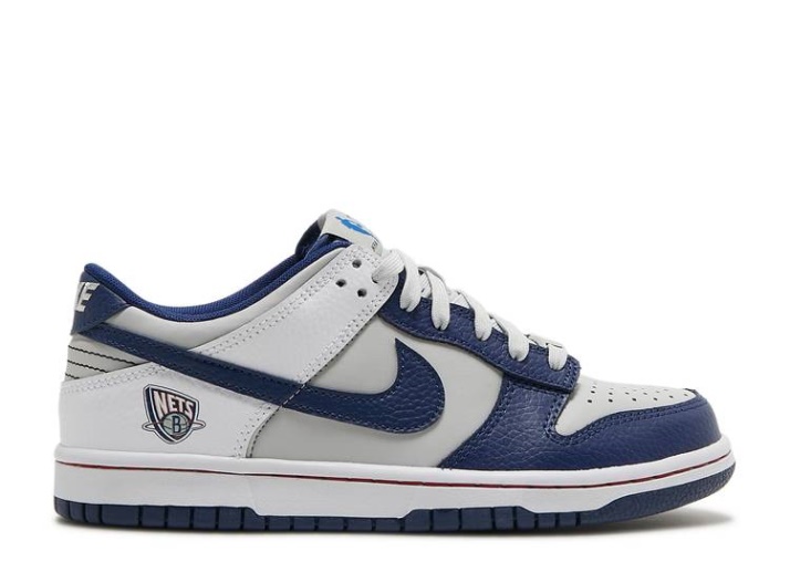 Nike Nba X Dunk Low Emb Gs - 75 Aniversario Azul Oscuro/gris/blanco