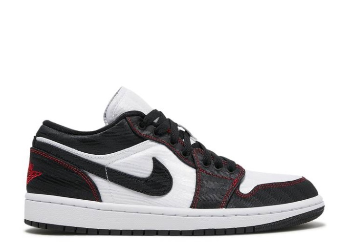 Air Jordan 1 Low Se Utility - Blanco Negro Rojo