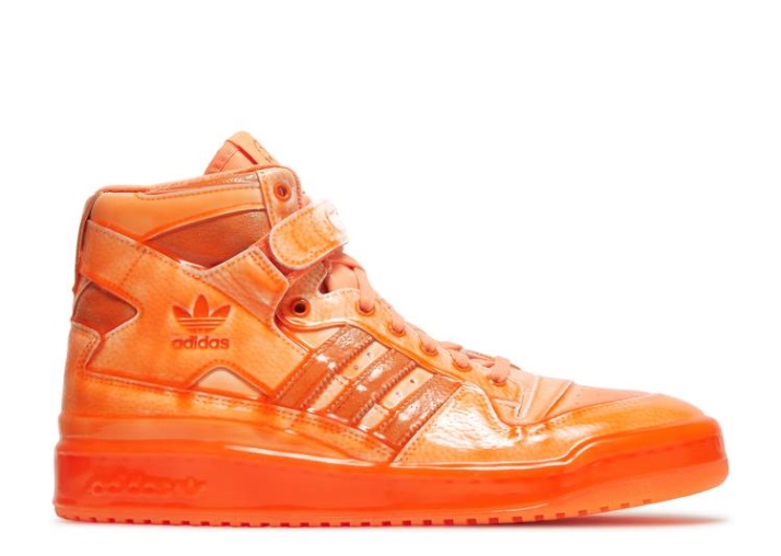 Adidas Jeremy Scott X Forum Alto - Color Proveedor Sumergido/naranja