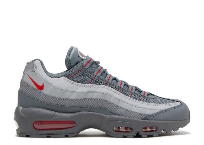 Nike Air Max 95 Essential - Gris Humo Universidad Rojo