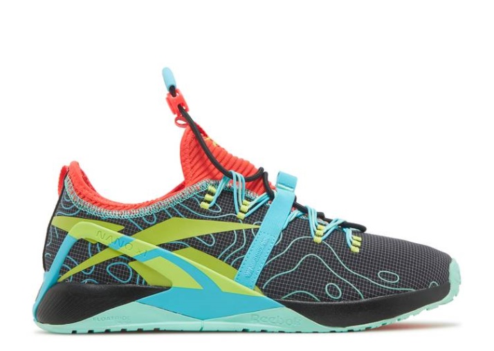 Reebok Rich Fronting Jr. X Nano X1 - Negro Dentro De La Tormenta/cereza Neón/amarillo ácido