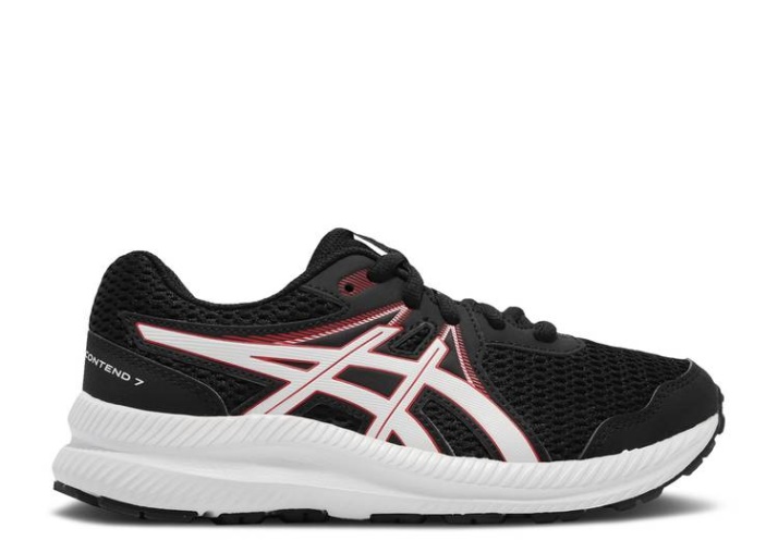 Asics Contend 7 Gs - Negro Rojo Eléctrico