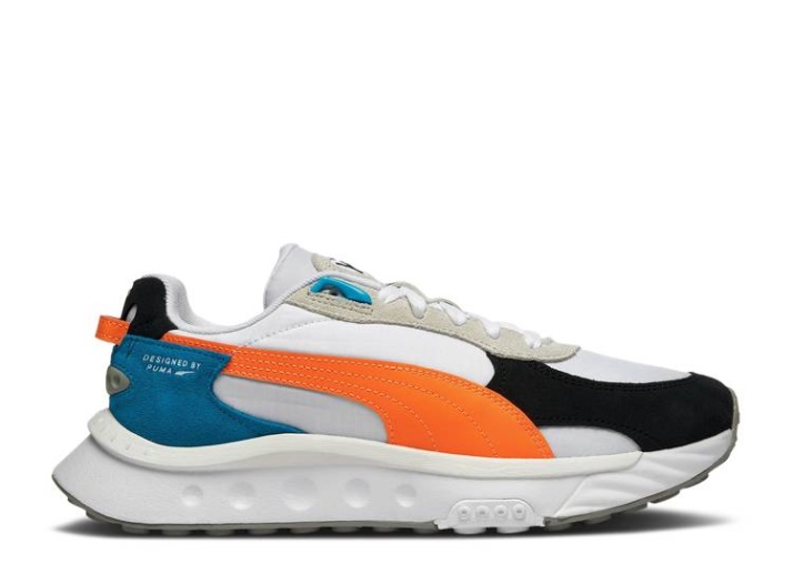 Puma Wild Rider - Rollin Blanco/naranja Resplandor