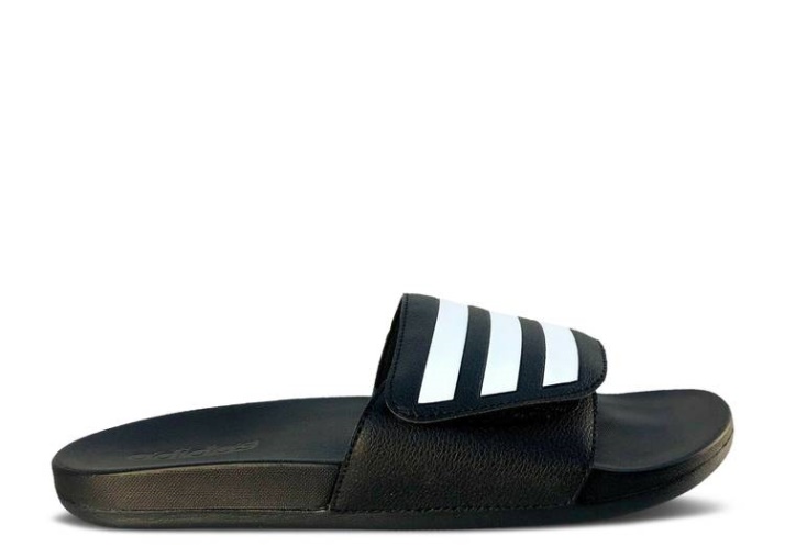 Chanclas Ajustables Adidas Adilette Comfort - Negro Blanco