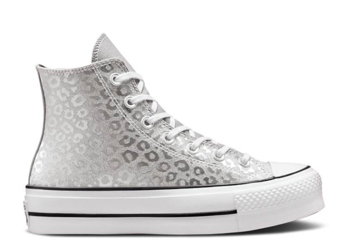 Converse Wmns Chuck Taylor All Star Plataforma Altas - Lunares Leopardo Brillo