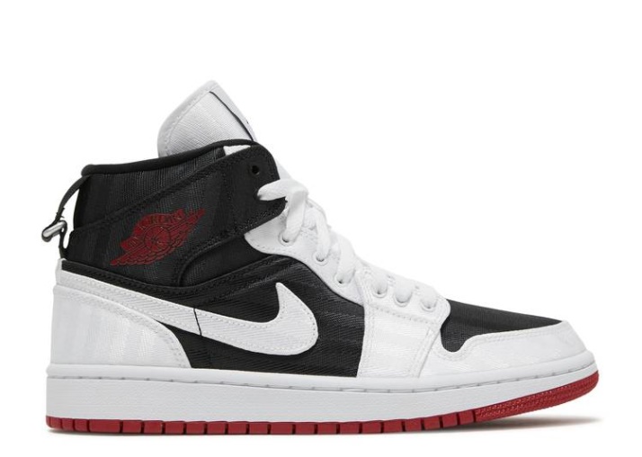 Air Jordan 1 Mid Se Utility - Blanco Negro Gym Rojo