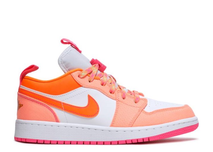 Air Jordan 1 Low Utility Gs - Pulso Carmesí