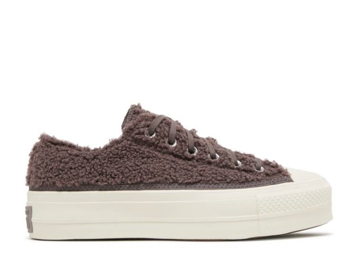 Converse Wmns Chuck Taylor All Star Plataforma Baja - Acogedor Sherpa