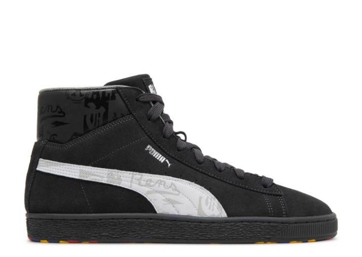 Puma Negro Cincos X Suede Alto - Negro