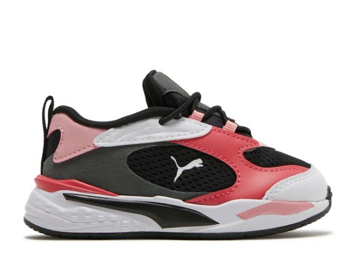 Puma Rs-fast Infantil Negro/peonía/rosa Paraíso