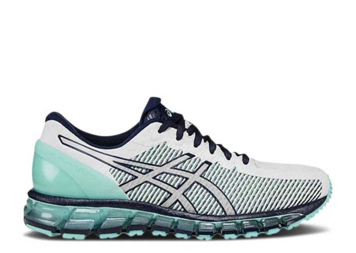 Asics Mujer Gel Quantum 360 Cm - Blanco Aruba Azul