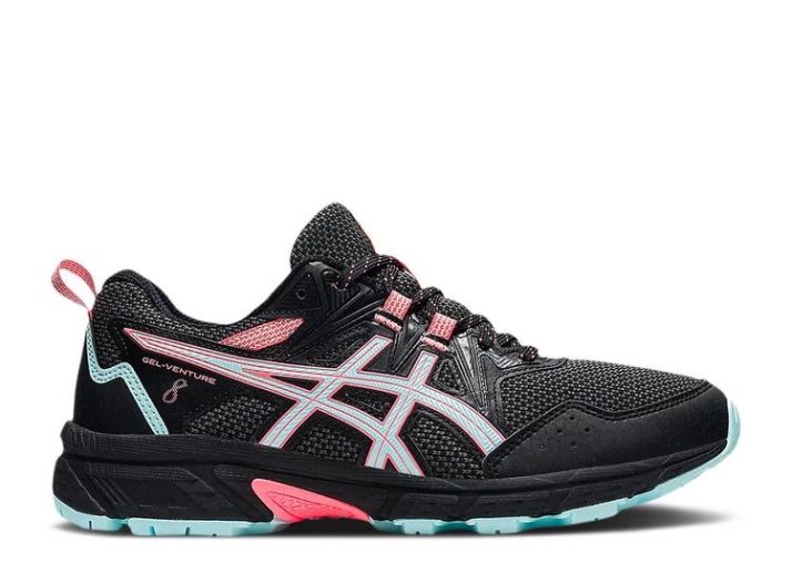 Asics Mujer Gel Venture 8 - Negro Claro Azul
