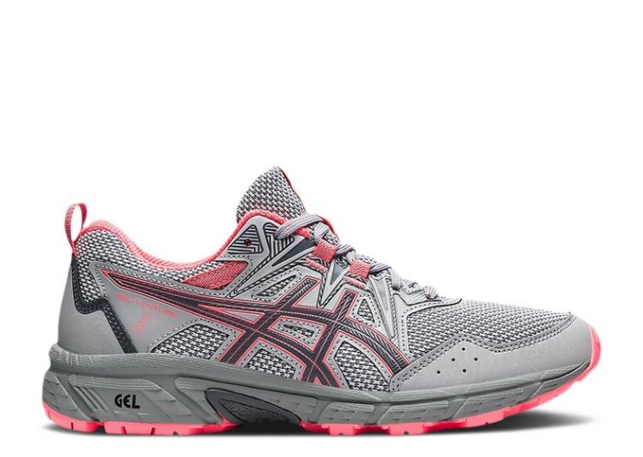 Asics Mujer Gel Venture 8 - Gris Piedmont Blazing Coral