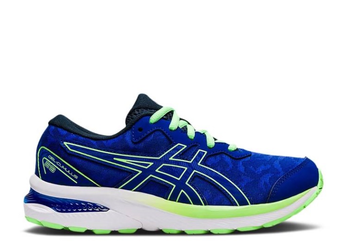 Asics Gel Cumulus 23 Gs - Azul Mako Bright Lime