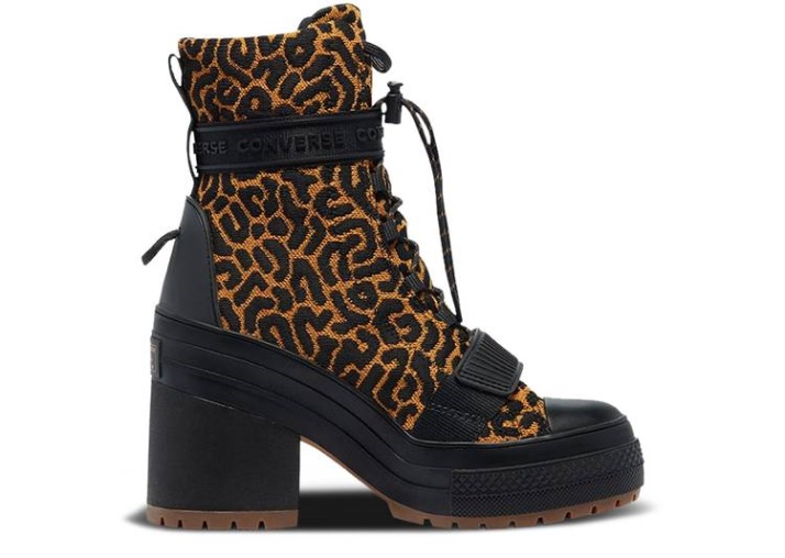 Converse Wmns Chuck Taylor All Star Gr 82 Alto - Leopardo