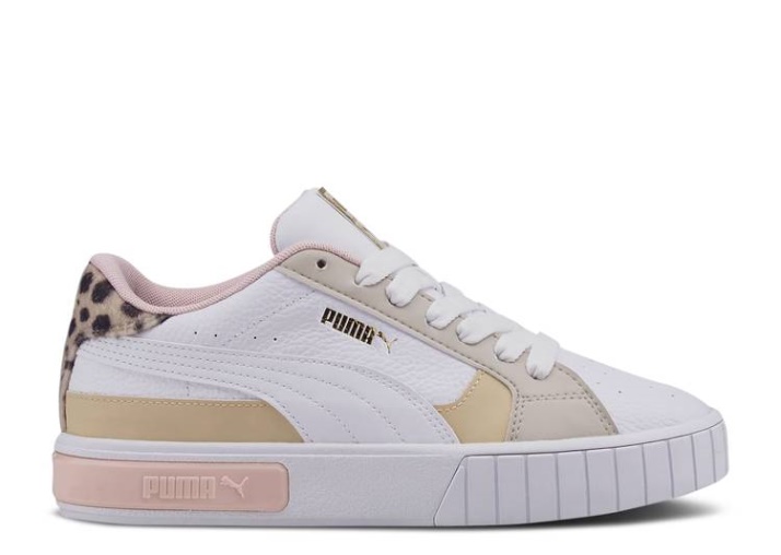 Puma Wmns Cali Star Feline - Leopardo Blanco
