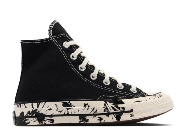 Converse Wmns Chuck 70 Alto - Híbrido Floral Negro/blanco