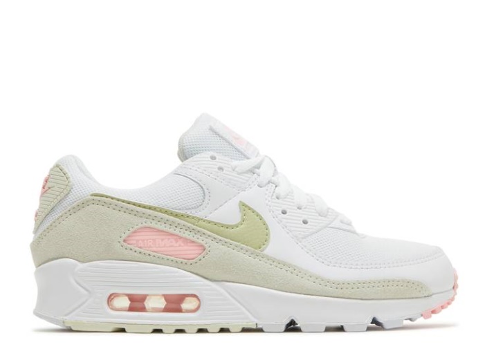 Nike Wmns Air Max 90 - Blanco Rosa Oliva Claro