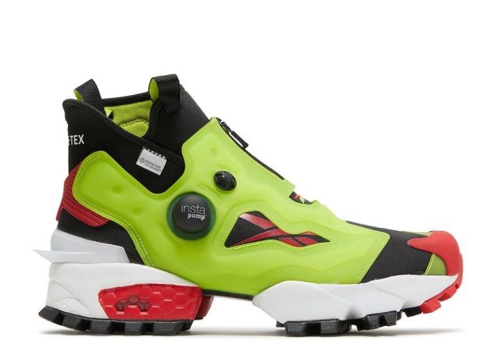 Reebok Instapump Fury X Gtx - Negro Infinito/amarillo ácido/rojo Vector