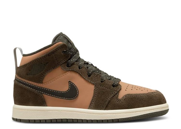 Air Jordan 1 Mid Se Ps - Tono Tierra