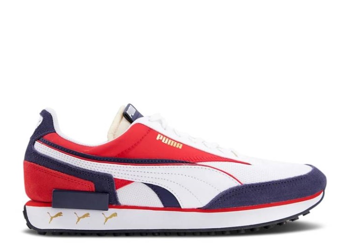 Puma Future Rider - Blanco Rojo Azul Exclusivo De Asos