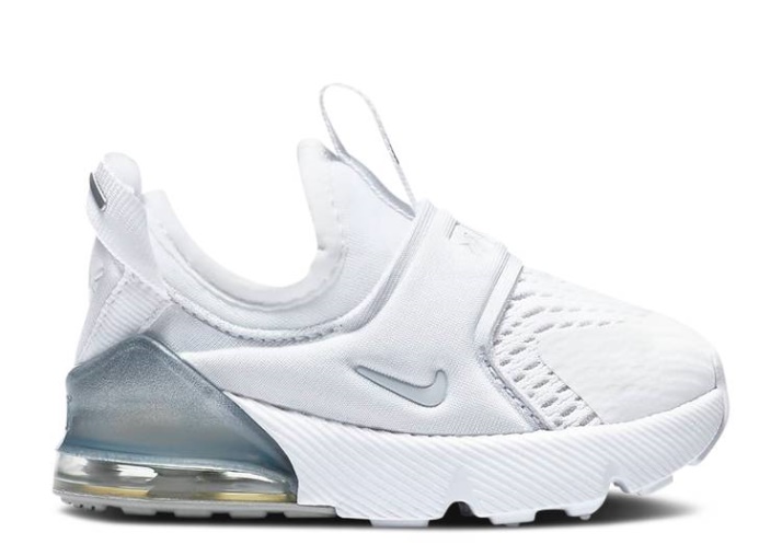 Nike Air Max 270 Extreme Td - Blanco Plateado Metalizado