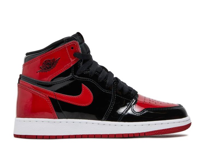 Air Jordan 1 Retro Alto Y Gs - Charol Ancho