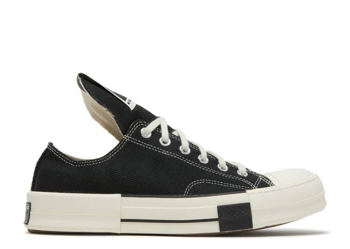 Converse Rick Owens X Drkshdw Drkstar Chuck 70 Bajo - Negro