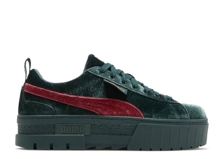 Puma Wmns Mayze - Terciopelo Verde Gables/rojo/dorado