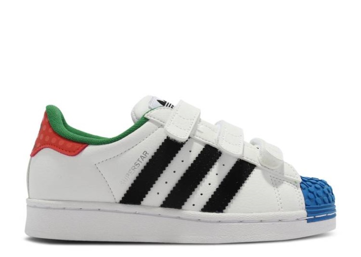 Adidas Lego X Superstar Cf J - Blanco Rojo Azul