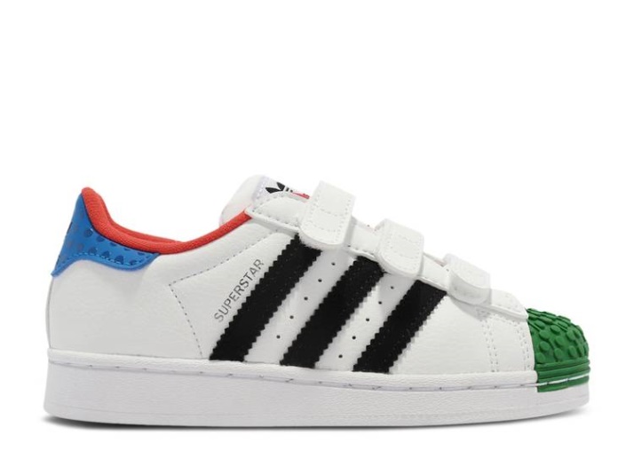 Adidas Lego X Superstar Cf J - Blanco Amarillo Verde