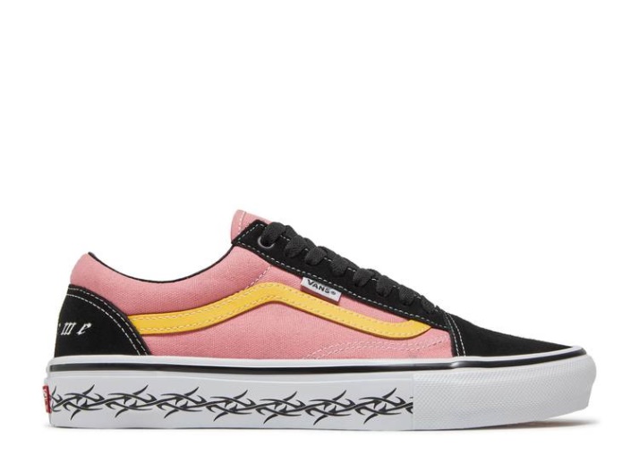 Vans Supreme X Old Skool - Alambre De Púas Rosa/negro