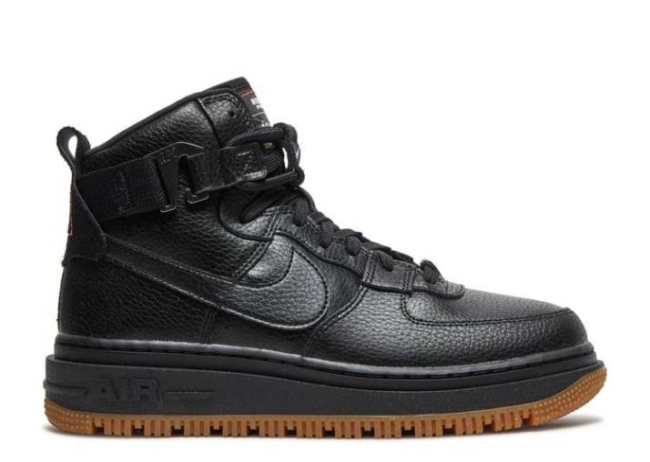 Nike Wmns Air Force 1 High Utility 2.0 - Negro Goma Marrón Medio