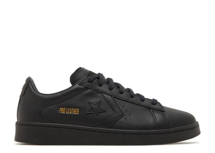 Converse Pro Cuero Bajo - Monocolor Negro
