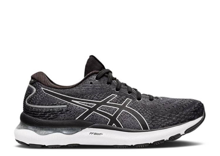 Asics Mujer Gel Nimbus 24 - Negro Plata Pura