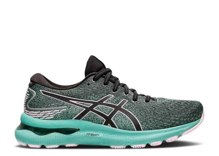 Asics Mujer Gel Nimbus 24 - Negro Apenas Rosa