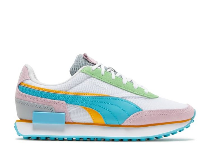 Puma Mujer Future Rider Doble - Blanco Rosa Dama