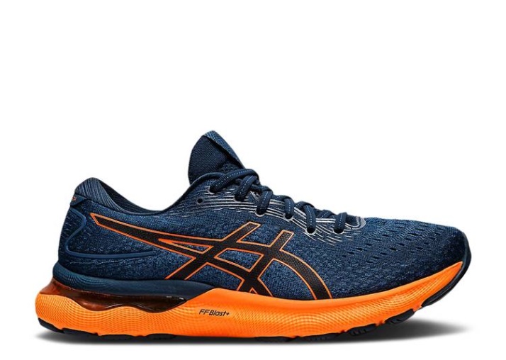 Asics Gel Nimbus 24 - Azul Francés Naranja Impactante
