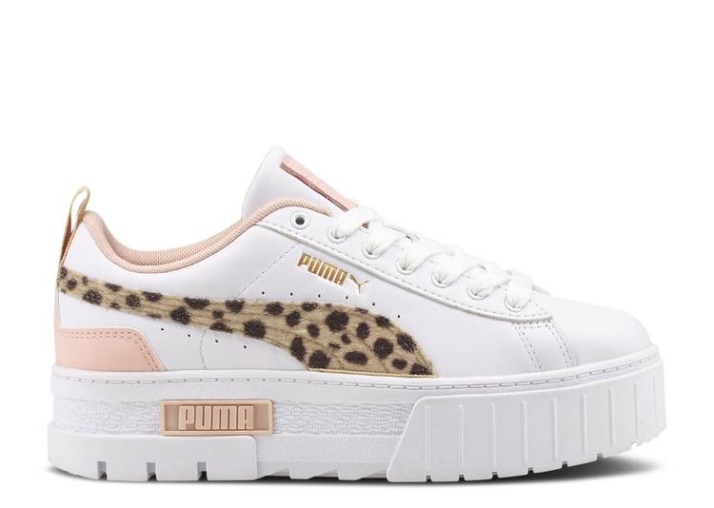 Puma Wmns Mayze Feline - Leopardo Blanco