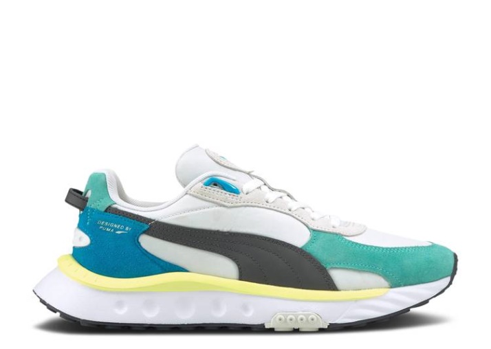Puma Wild Rider - Rollin Elektro Aqua/white