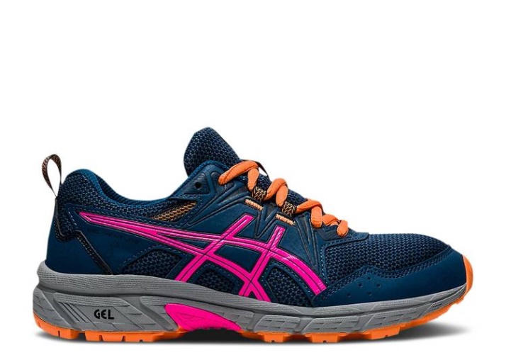 Asics Gel Venture 8 Gs - Mako Azul Rosa Resplandor