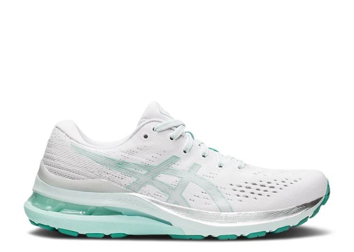 Asics Mujer Gel Kayano 28 - Blanco Oasis Verde