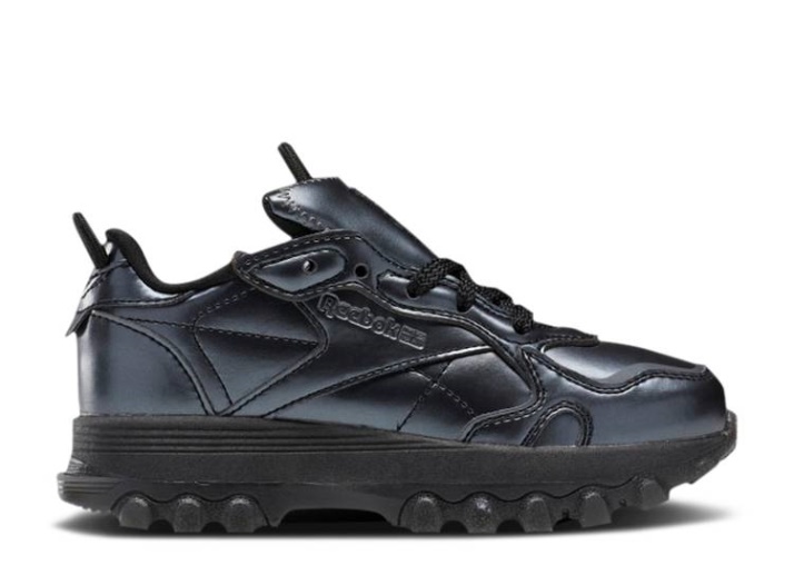 Reebok Cardi B X Classic Cuero Niño Pequeño - Negro Plata Oscuro